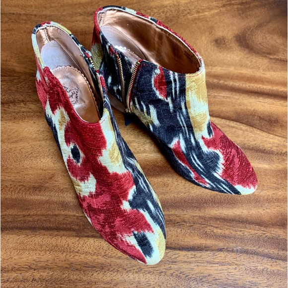 Anthro Velvet Ikat boots - Picture 7 of 15